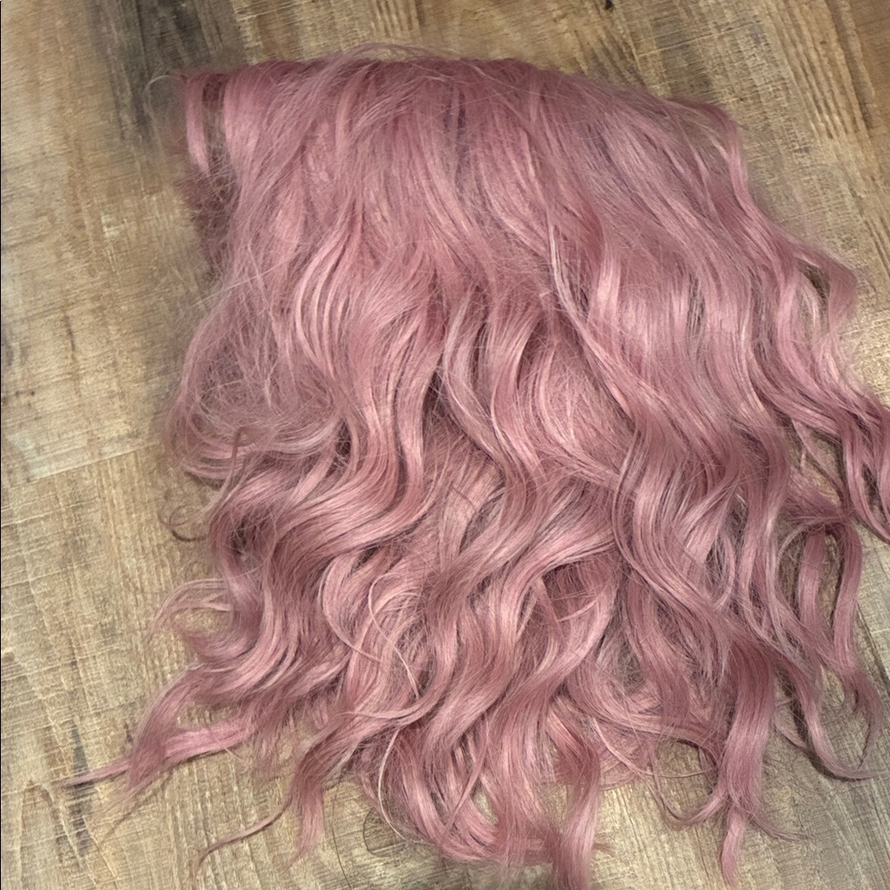 Wavy Rose Pink Women’s Hairpiece - Soft Natural Waves